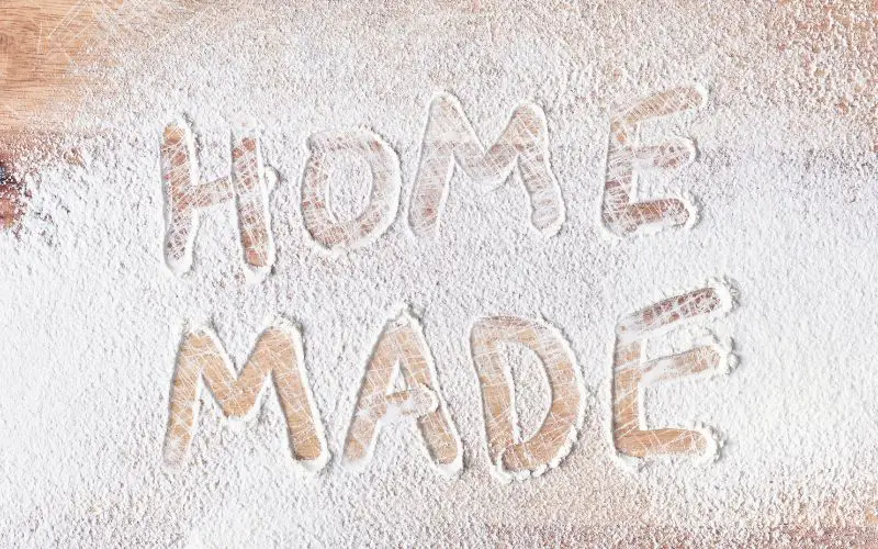 Image of The Words Home Made Written in Flour
